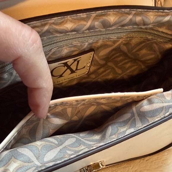 Christian Lacroix Cream Satchel NWT - Picture 5 of 11